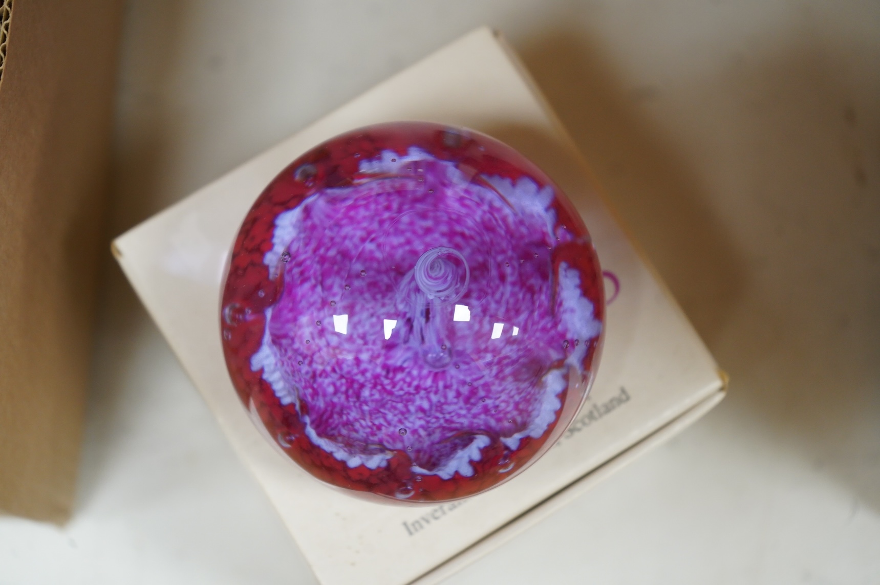 A collection of Caithness glass paperweights